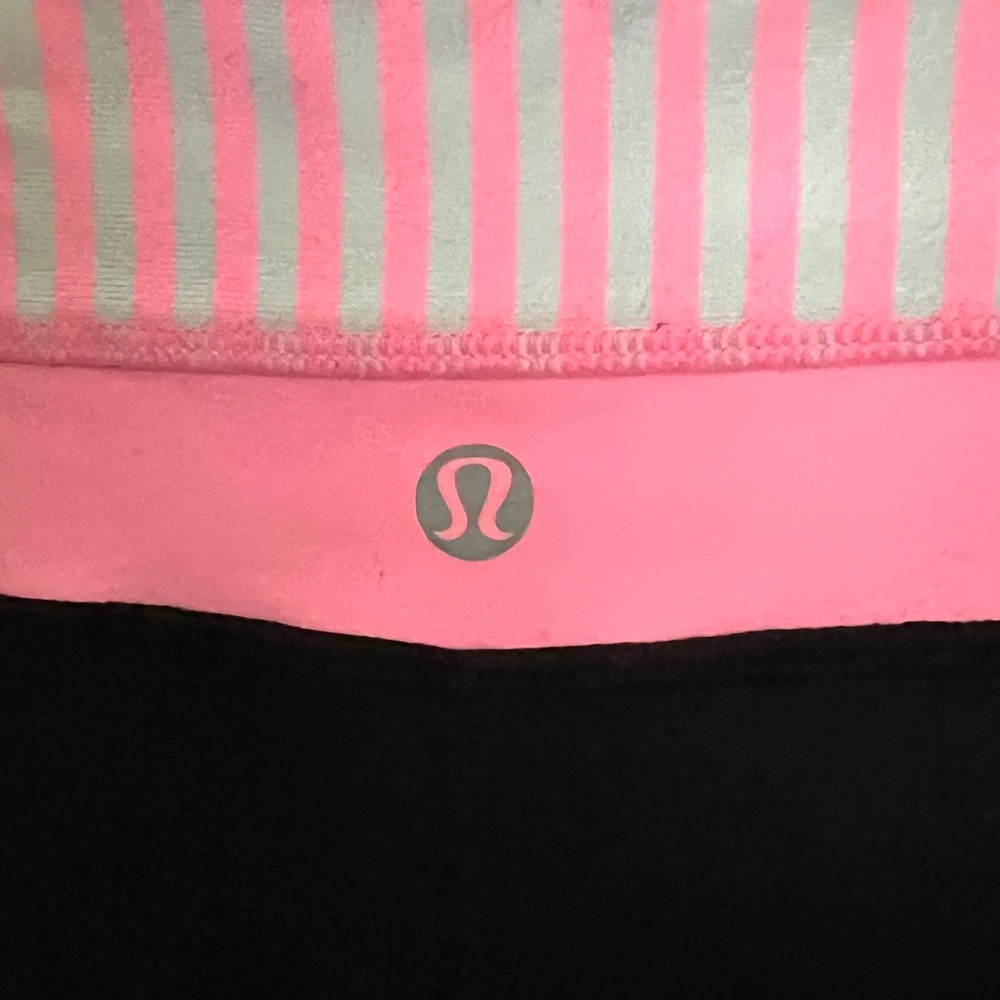 Lululemon Pink and Black Leggings